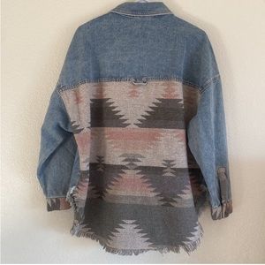 Denim Sweater Shacket